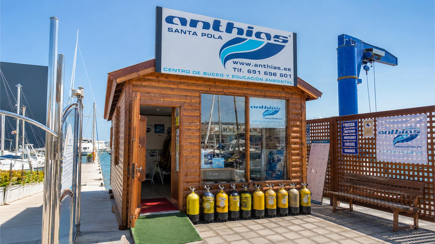 Anthias, centro de buceo en Santa Pola, primer cliente de Carlos Mendiola