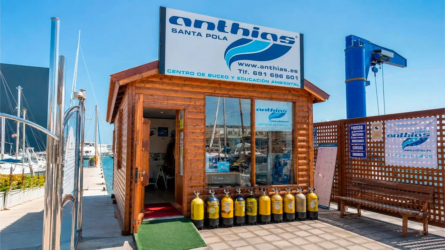 Anthias, centro de buceo en Santa Pola, primer cliente de Carlos Mendiola
