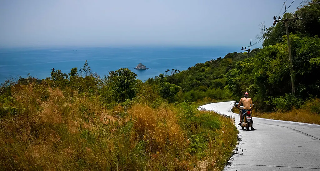 Carlos Mendiola en Koh Tao, Tailandia